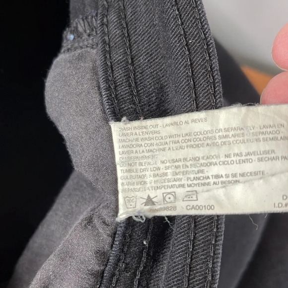 VINTAGE Super High Waisted Black Jeans Mom Black Denim Gloria Vanderbilt 31 - Picture 11 of 14